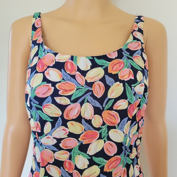 90s banana republic floral dress - Picture 2 of 12